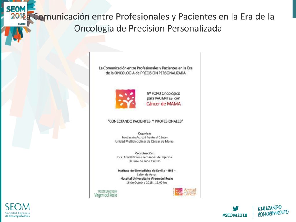 La Comunicación entre Profesionales y Pacientes en la Era de la Oncologia de Precision Personalizada