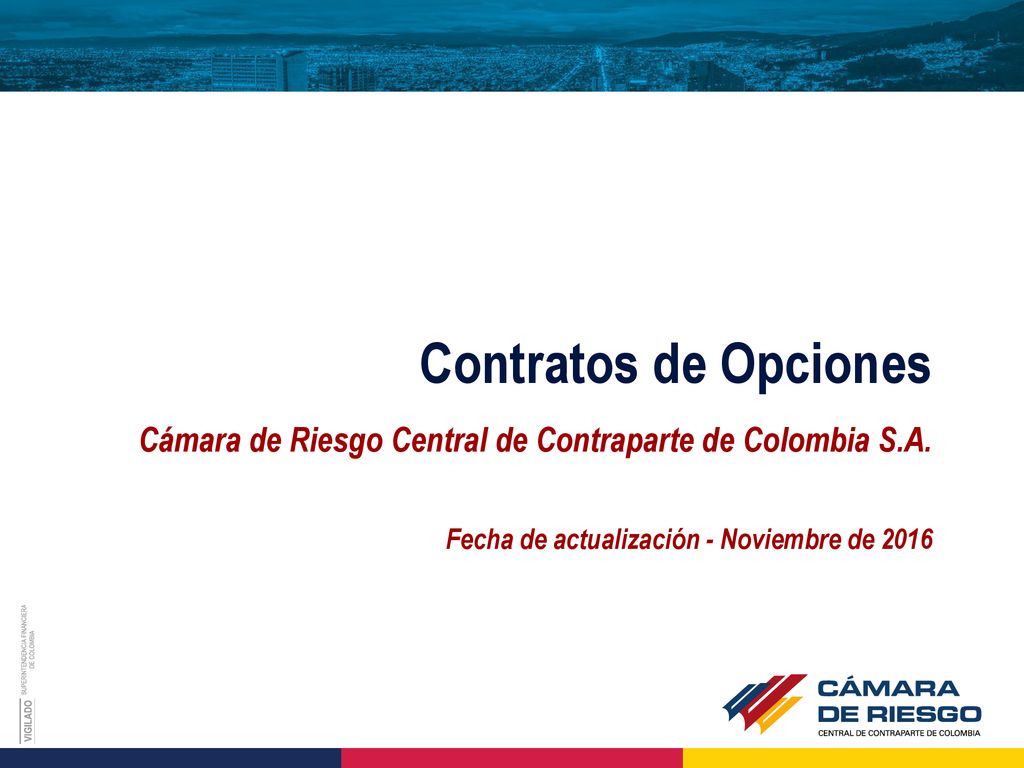 Contratos de Opciones Cámara de Riesgo Central de Contraparte de Colombia S.A.