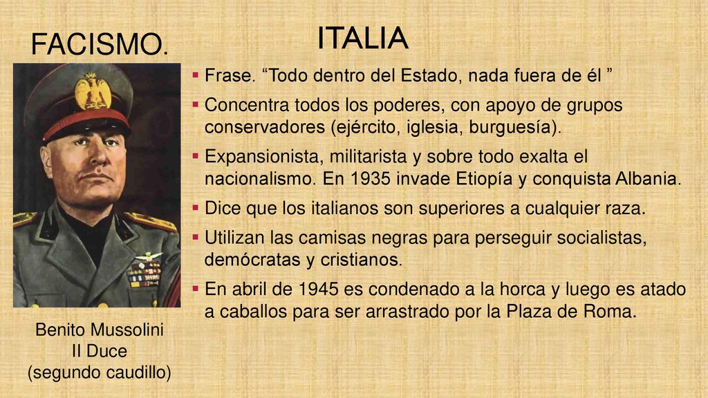 ITALIA FACISMO. . Frase. Todo dentro del Estado, nada fuera de él