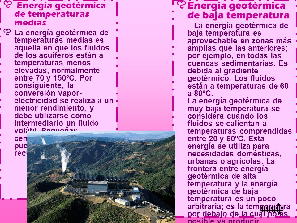 Energía geotérmica de baja temperatura