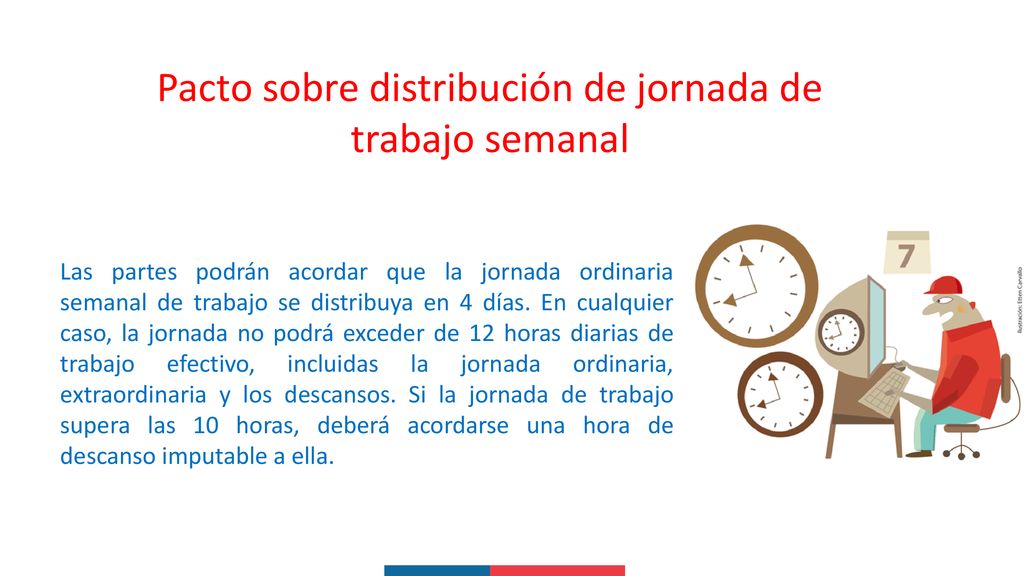 Pacto sobre distribución de jornada de trabajo semanal