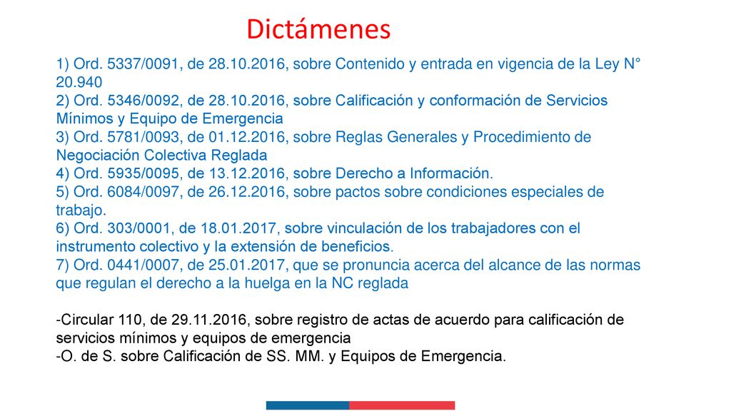 Dictámenes 1) Ord. 5337/0091, de , sobre Contenido y entrada en vigencia de la Ley N°