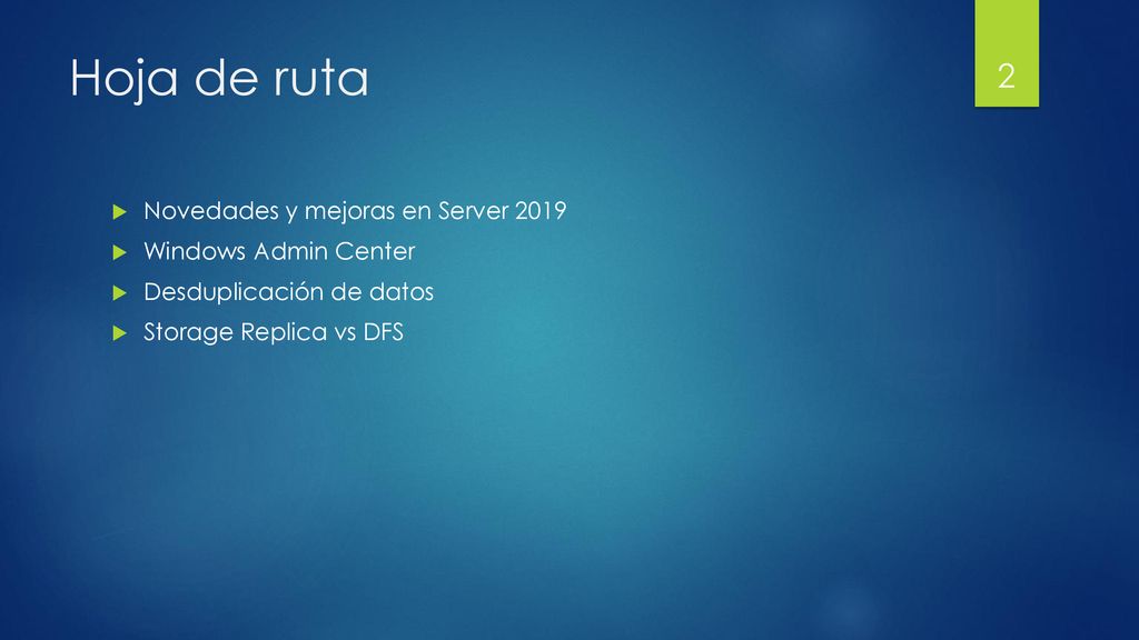 Hoja de ruta Novedades y mejoras en Server 2019 Windows Admin Center
