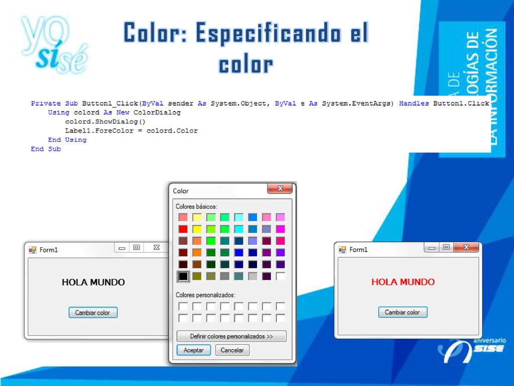 Color: Especificando el color