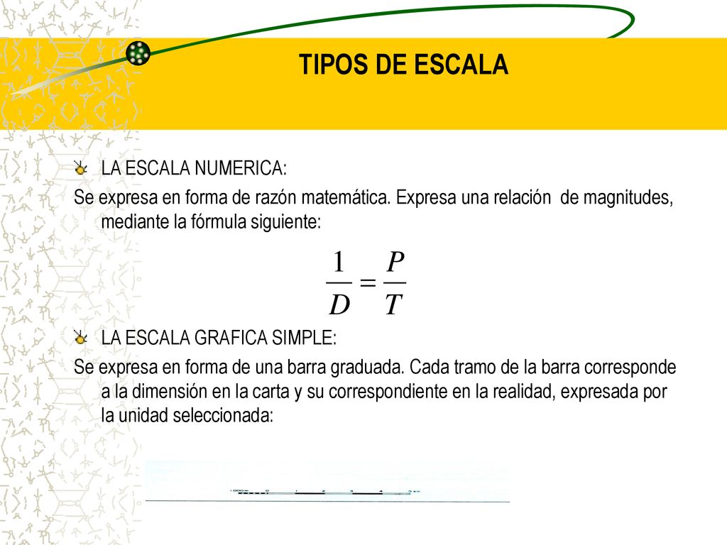 TIPOS DE ESCALA LA ESCALA NUMERICA: