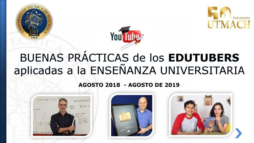 BUENAS PRÁCTICAS de los EDUTUBERS aplicadas a la ENSEÑANZA UNIVERSITARIA