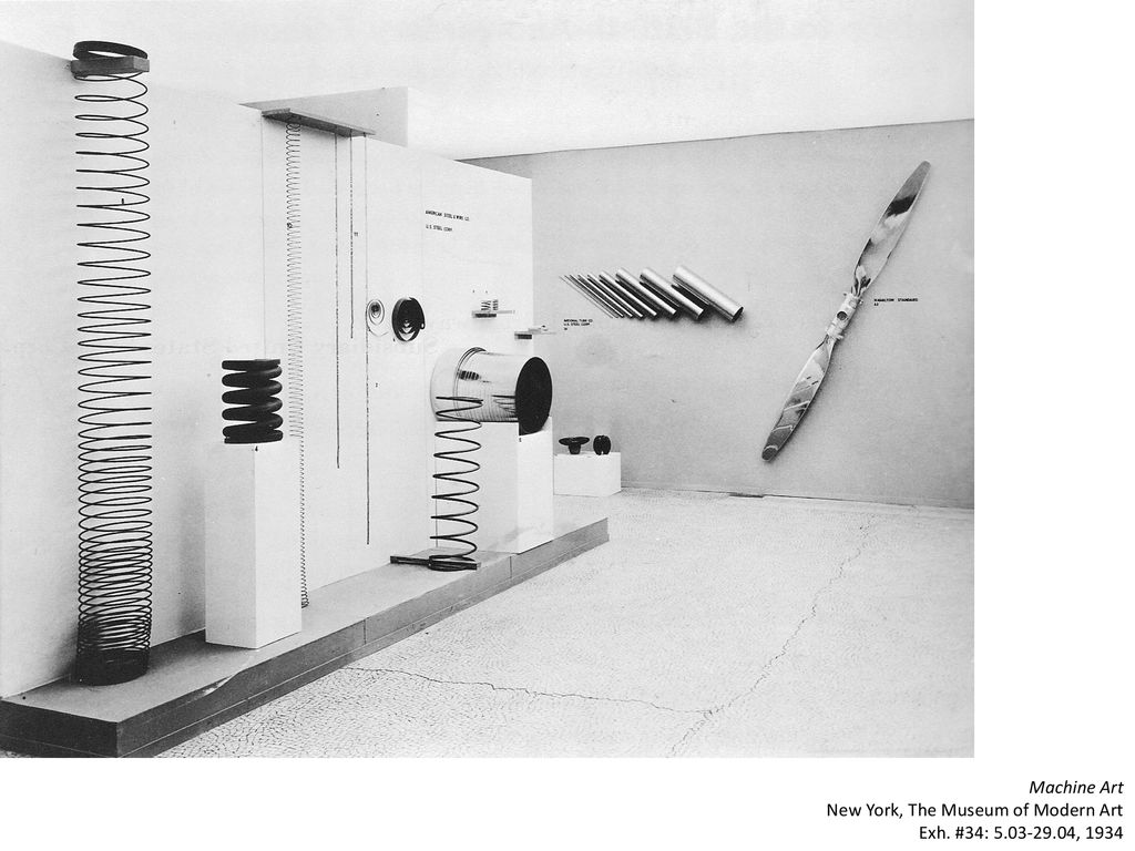 Machine Art New York, The Museum of Modern Art Exh. #34: , 1934