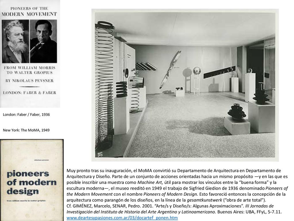 London: Faber / Faber, 1936 New York: The MoMA,