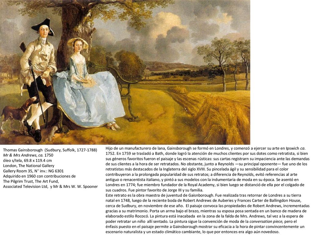 Thomas Gainsborough (Sudbury, Suffolk, ) Mr & Mrs Andrews, ca