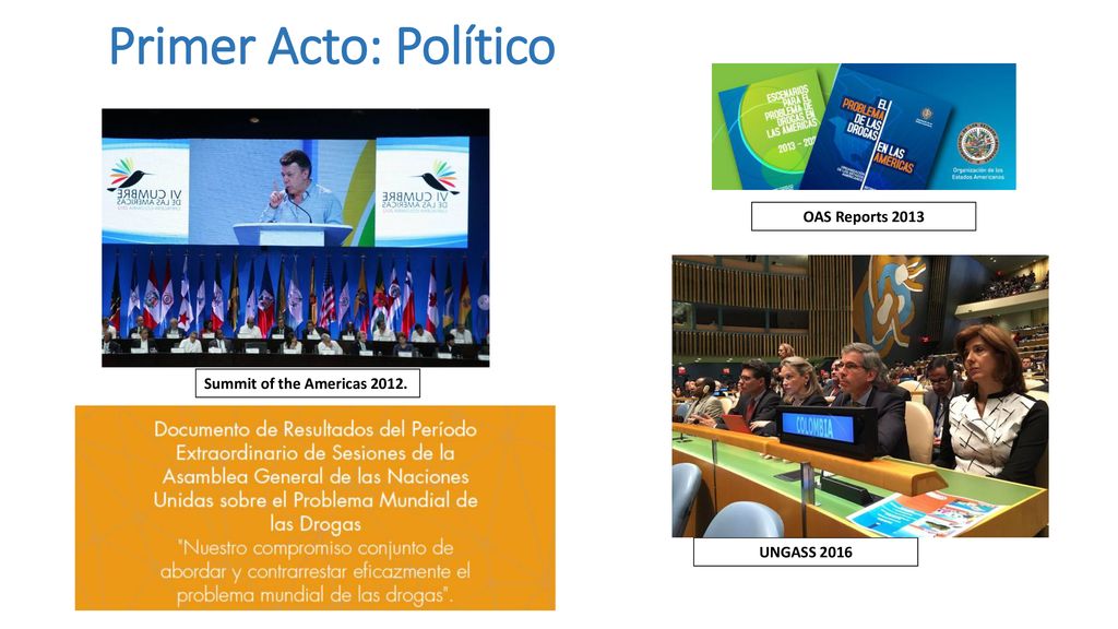Primer Acto: Político OAS Reports 2013 Summit of the Americas 2012.