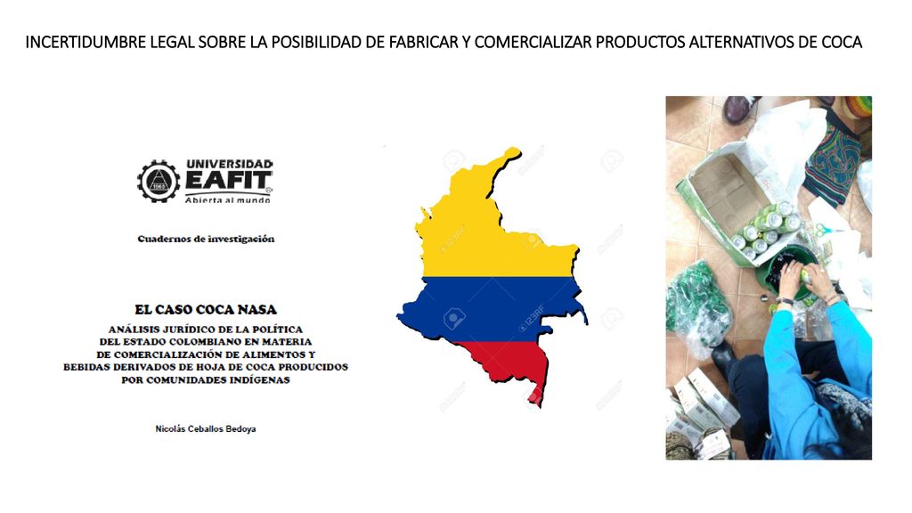 INCERTIDUMBRE LEGAL SOBRE LA POSIBILIDAD DE FABRICAR Y COMERCIALIZAR PRODUCTOS ALTERNATIVOS DE COCA