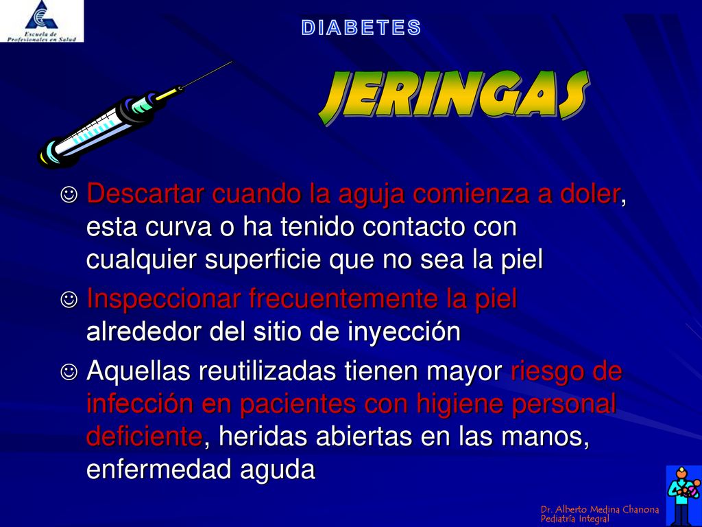 JERINGAS Descartar cuando la aguja comienza a doler, esta curva o ha tenido contacto con cualquier superficie que no sea la piel.