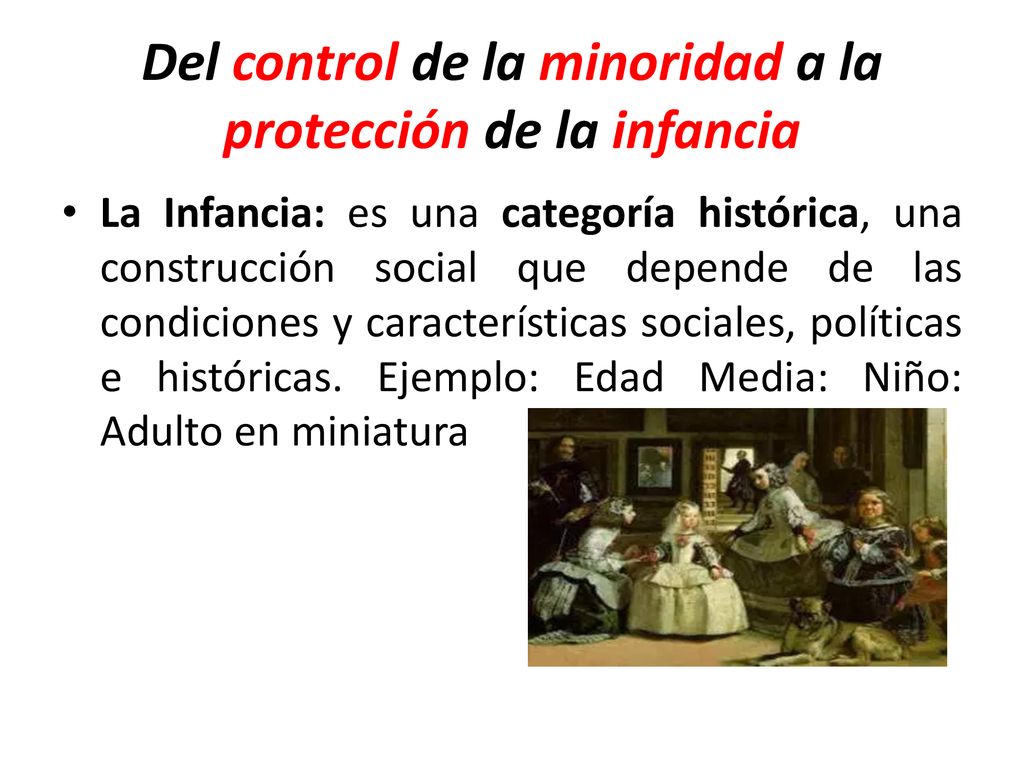 Del control de la minoridad a la protección de la infancia