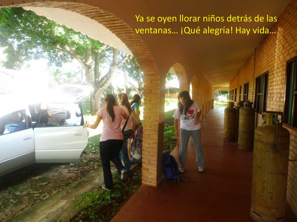 Ya se oyen llorar niños detrás de las ventanas… ¡Qué alegría! Hay vida…