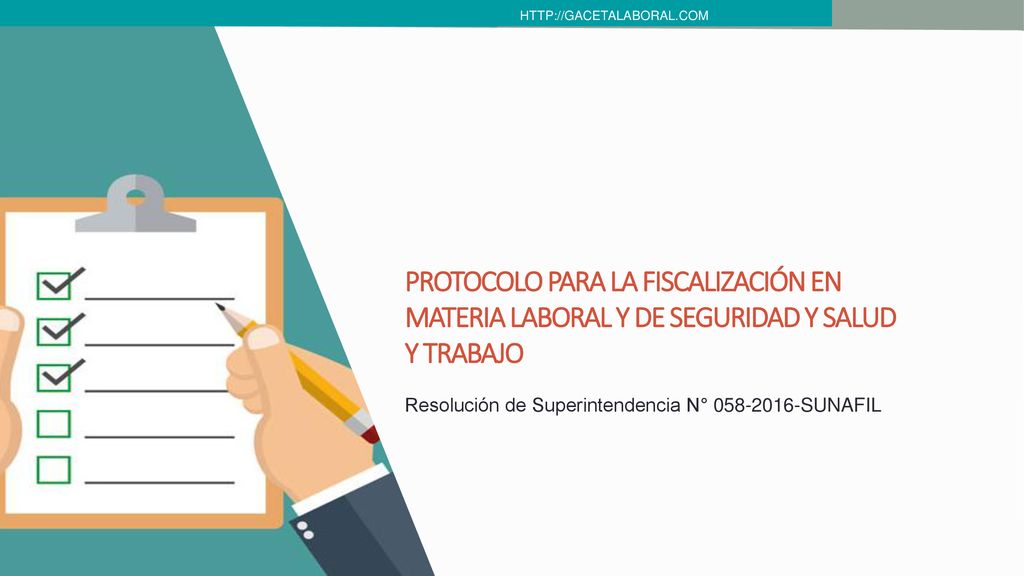 Protocolo para la fiscalización en materia LABORAL Y de Seguridad y Salud y Trabajo.