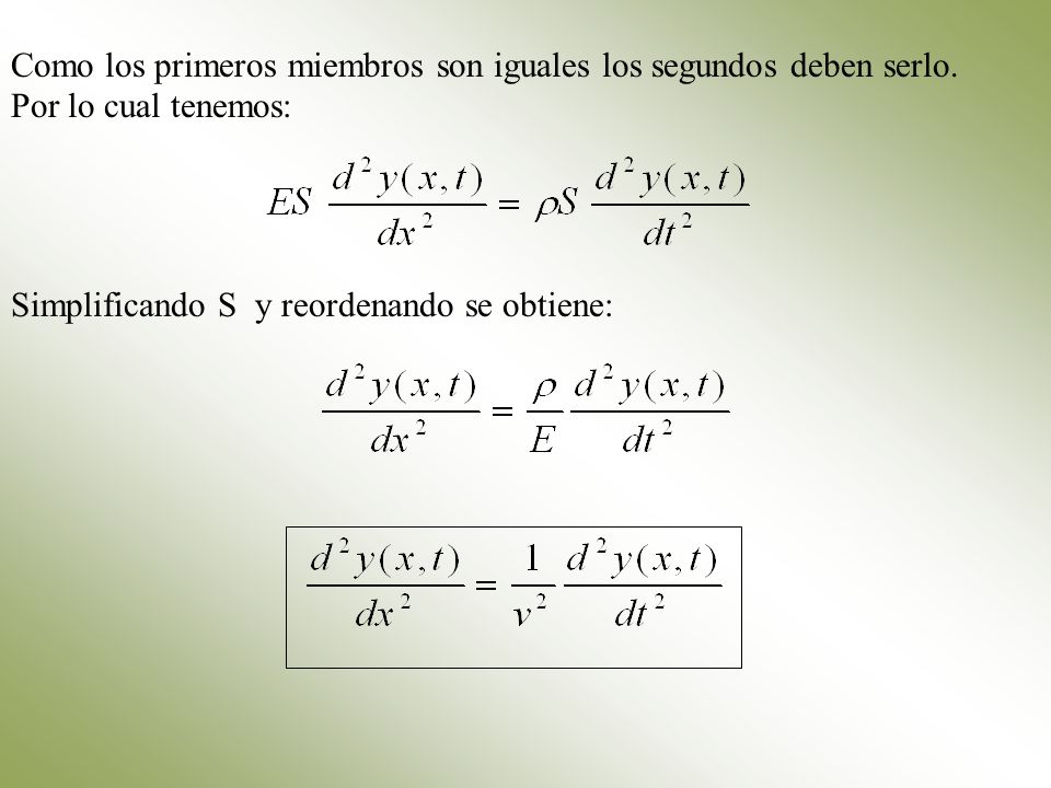 Como los primeros miembros son iguales los segundos deben serlo.
