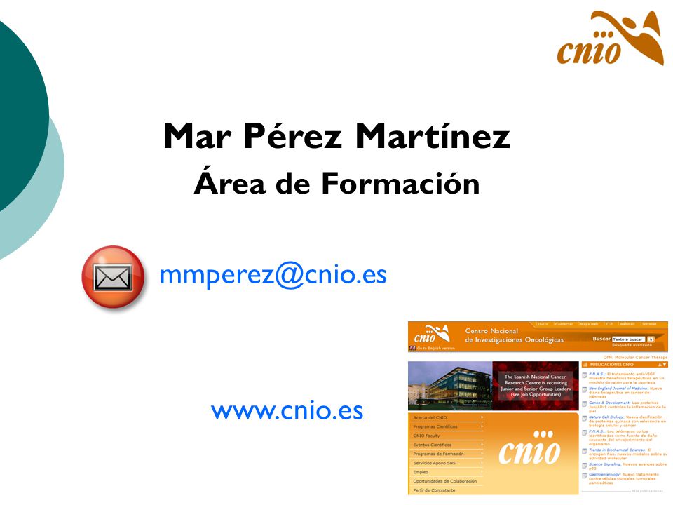 Mar Pérez Martínez Área de Formación   2