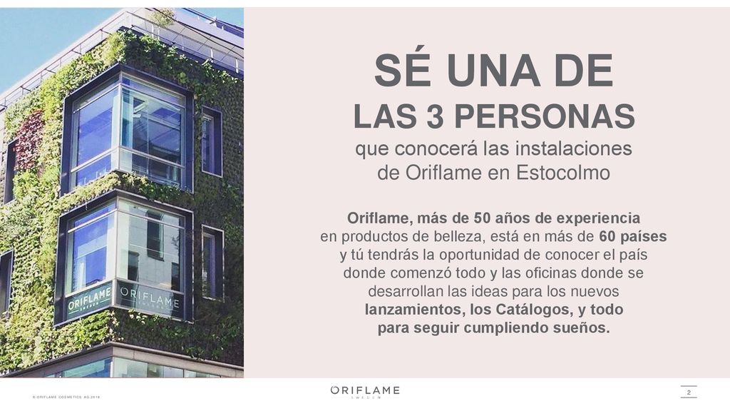 SÉ UNA DE LAS 3 PERSONAS que conocerá las instalaciones