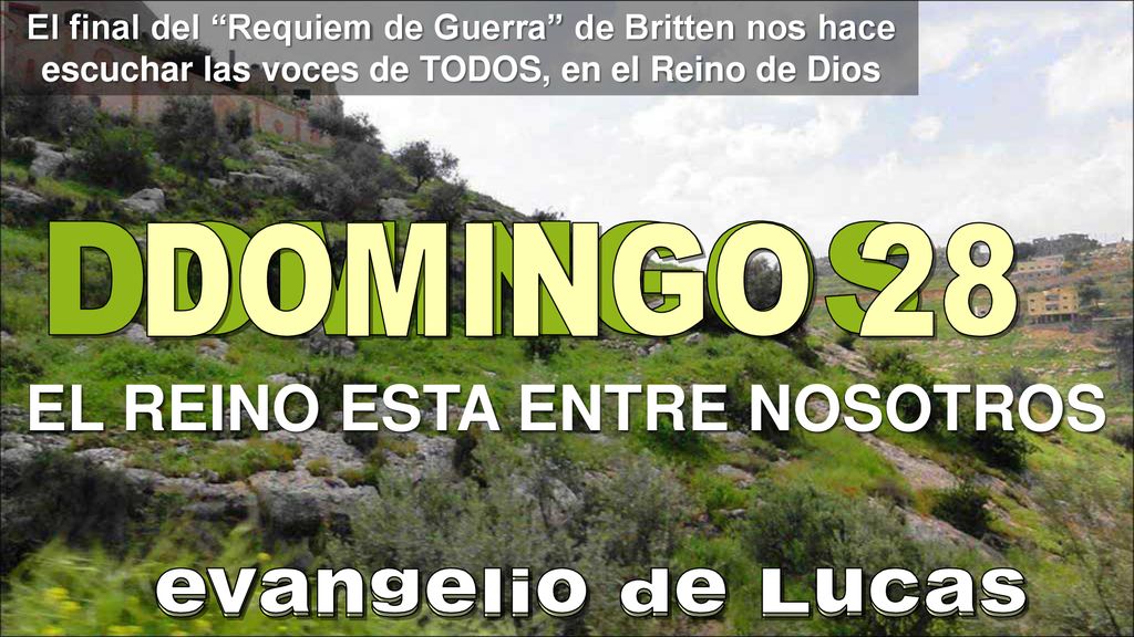 EL REINO ESTA ENTRE NOSOTROS EL REINO ESTA ENTRE NOSOTROS