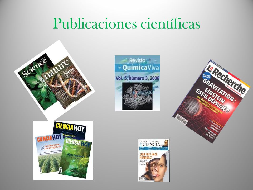Publicaciones científicas