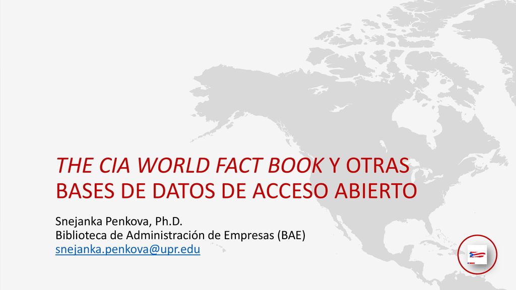 The CIA World Fact Book y otras bases de datos de acceso abierto