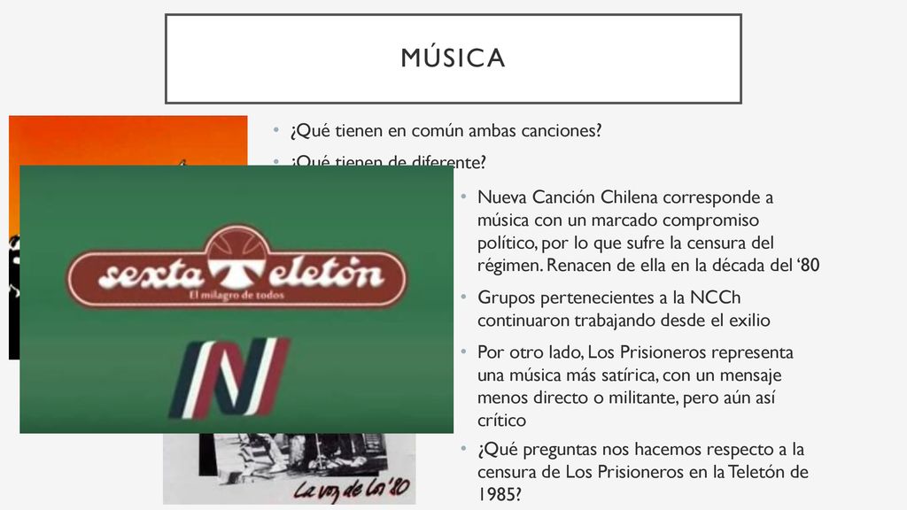 Música ¿Qué tienen en común ambas canciones ¿Qué tienen de diferente