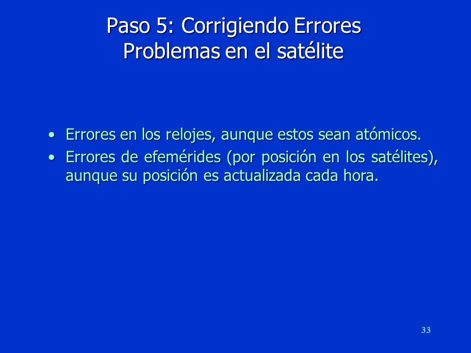 Paso 5: Corrigiendo Errores Problemas en el satélite