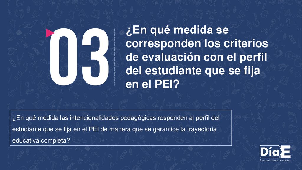 ¿En qué medida se corresponden los criterios de evaluación con el perfil del estudiante que se fija en el PEI