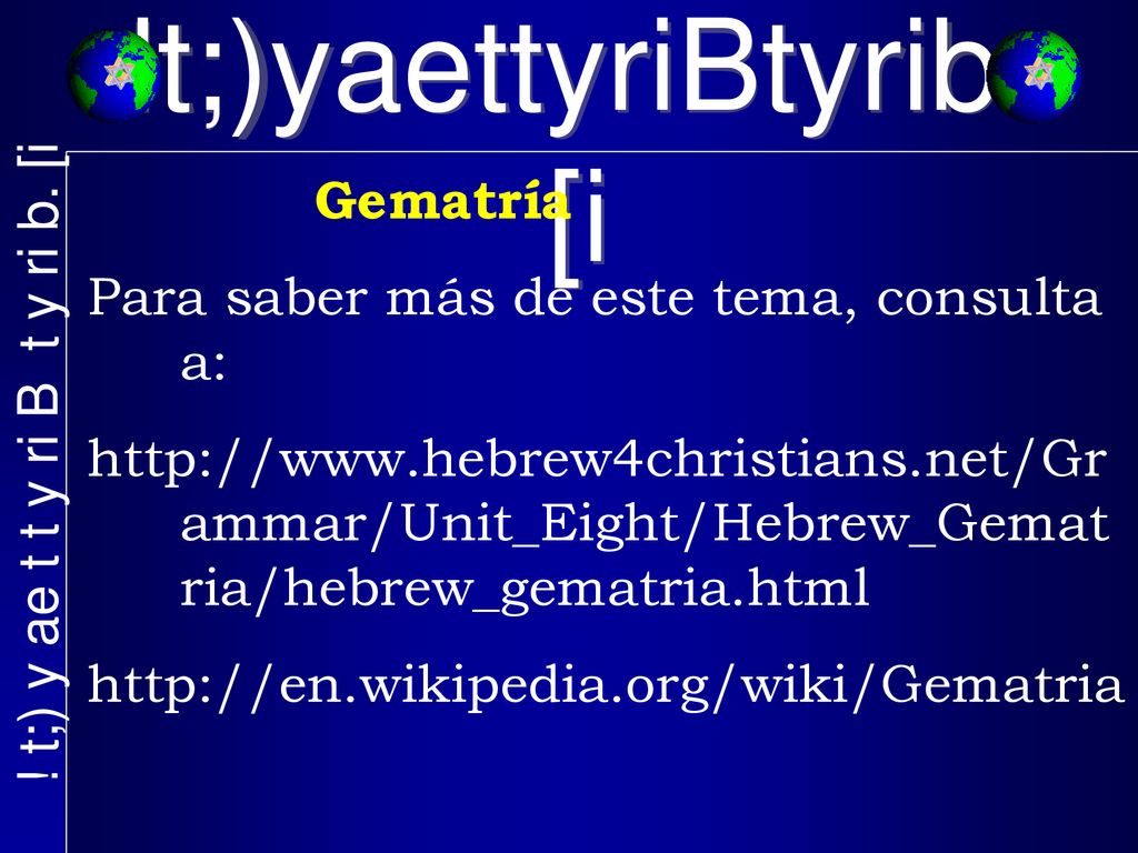 !t;)yaettyriBtyrib.[i ! t;) y ae t t y ri B t y ri b. [i Gematría