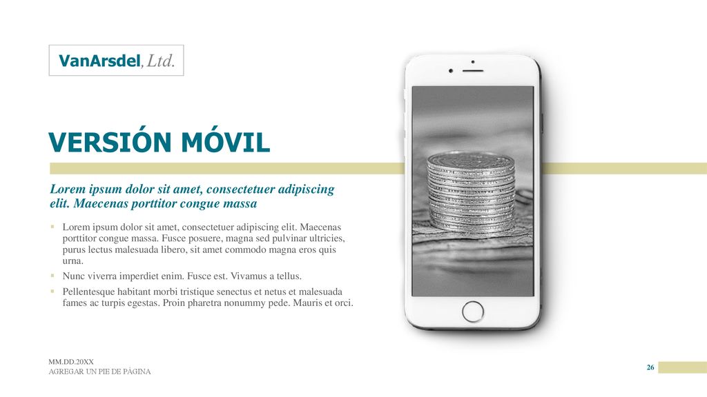 VERSIÓN MÓVIL Lorem ipsum dolor sit amet, consectetuer adipiscing elit. Maecenas porttitor congue massa.
