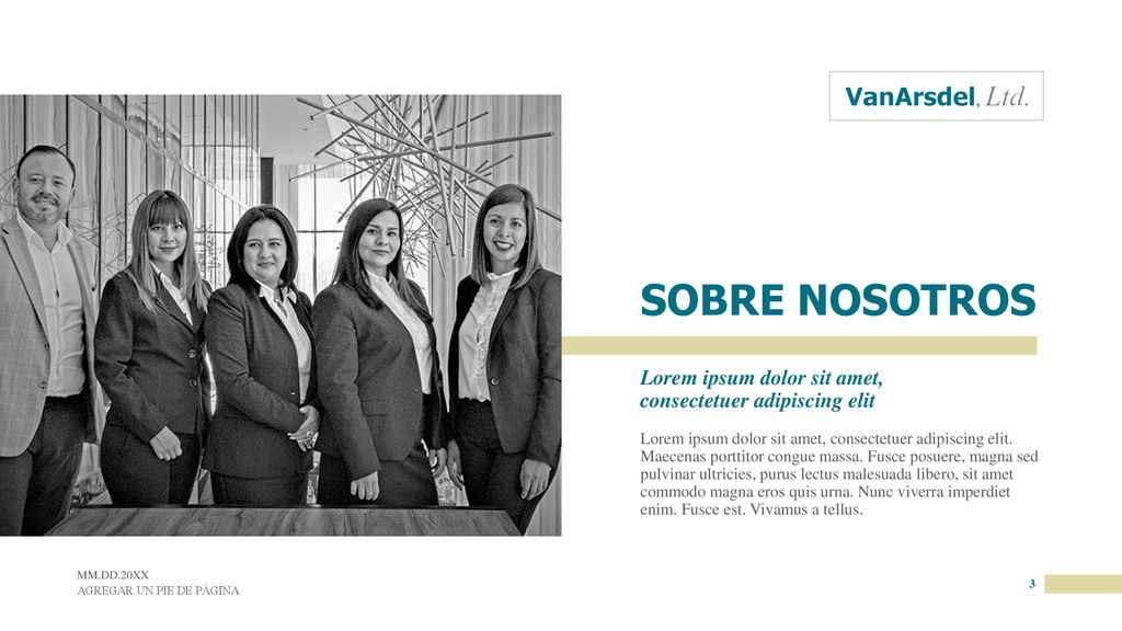 SOBRE NOSOTROS Lorem ipsum dolor sit amet, consectetuer adipiscing elit.