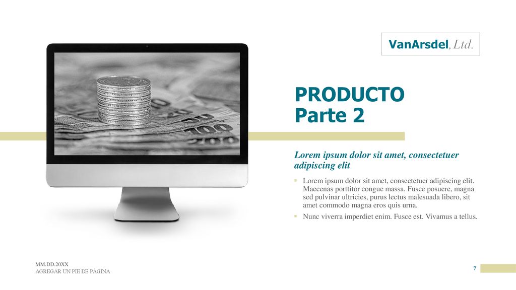 PRODUCTO Parte 2 Lorem ipsum dolor sit amet, consectetuer adipiscing elit.