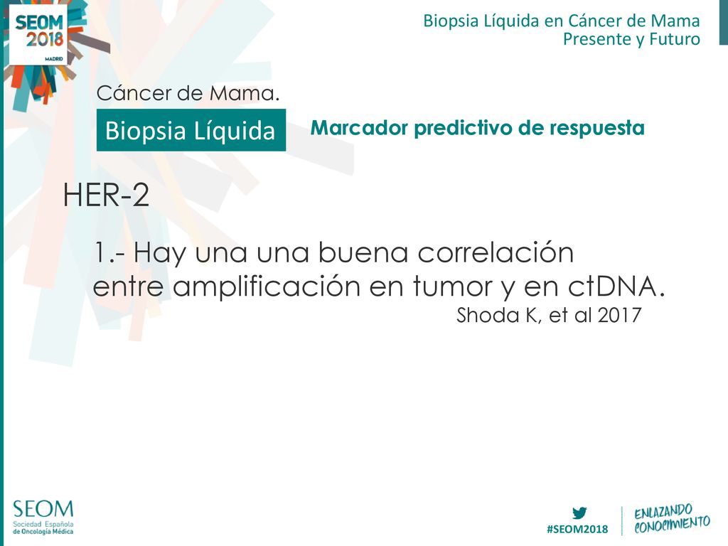 HER-2 Biopsia Líquida 1.- Hay una una buena correlación