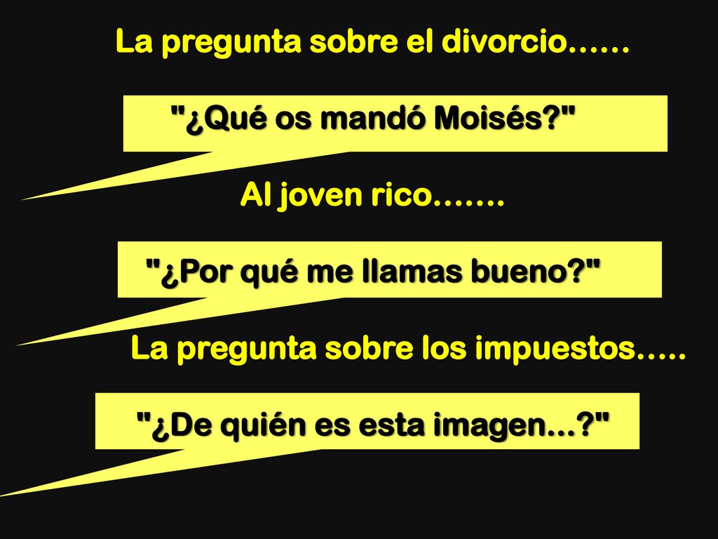 La pregunta sobre el divorcio…… ¿Qué os mandó Moisés