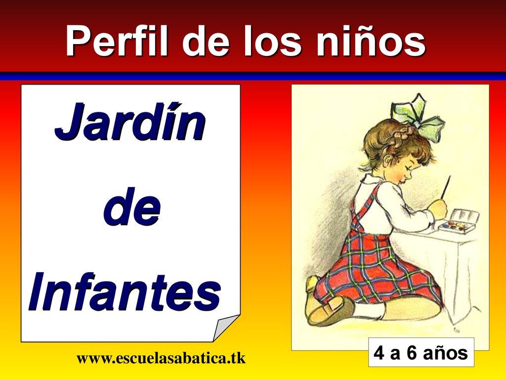 Jardín de Infantes Perfil de los niños 4 a 6 años