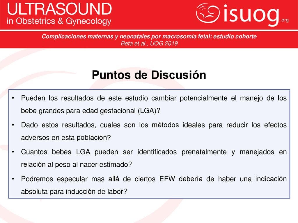 Complicaciones maternas y neonatales por macrosomia fetal: estudio cohorte