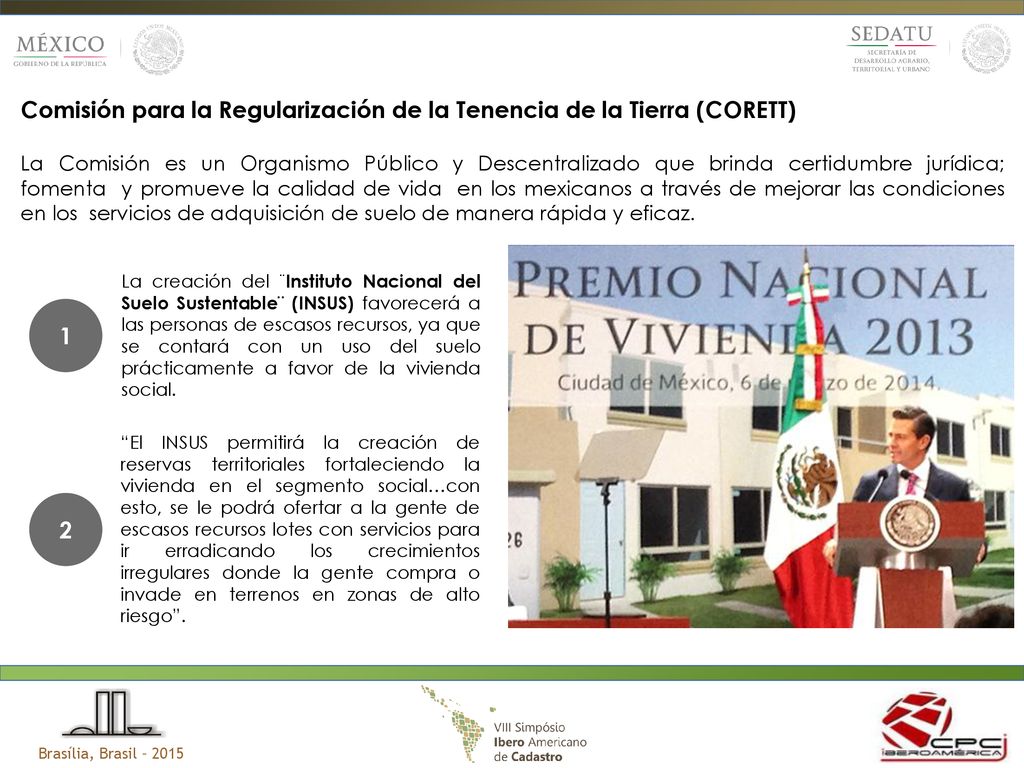 Comisión para la Regularización de la Tenencia de la Tierra (CORETT)