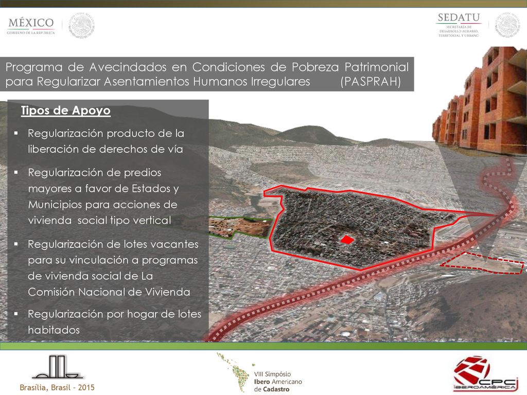 Regularización de predios mayores a favor de Estados y Municipios para acciones de vivienda social tipo vertical