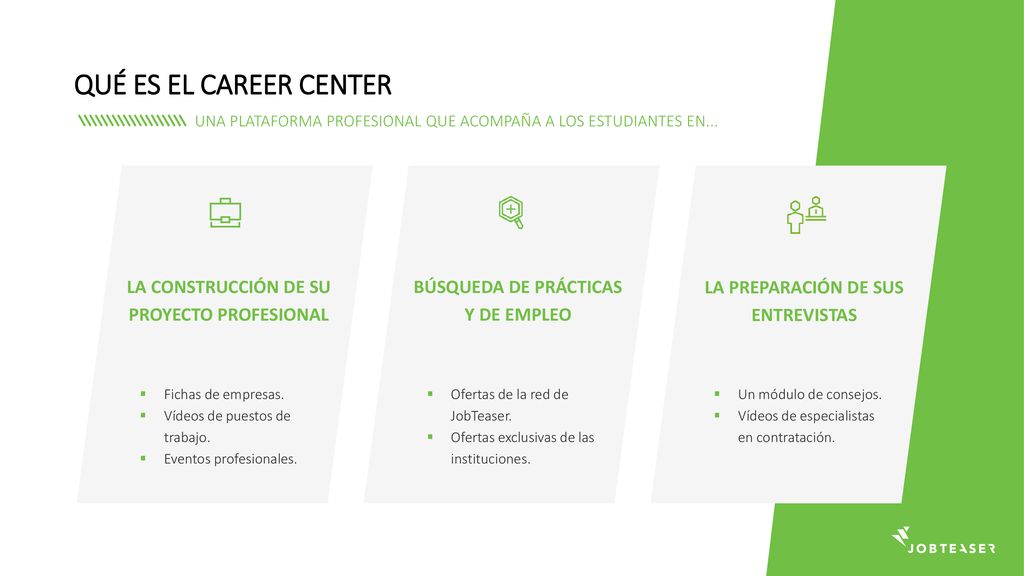 QUÉ ES EL CAREER CENTER LA CONSTRUCCIÓN DE SU PROYECTO PROFESIONAL
