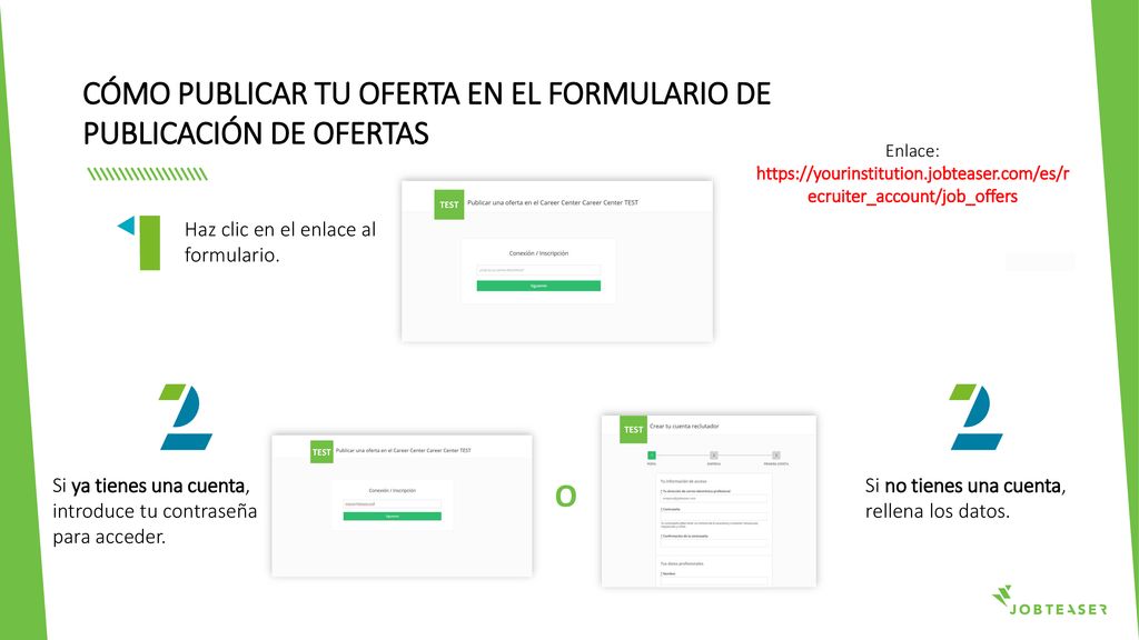 CÓMO PUBLICAR TU OFERTA EN EL FORMULARIO DE PUBLICACIÓN DE OFERTAS