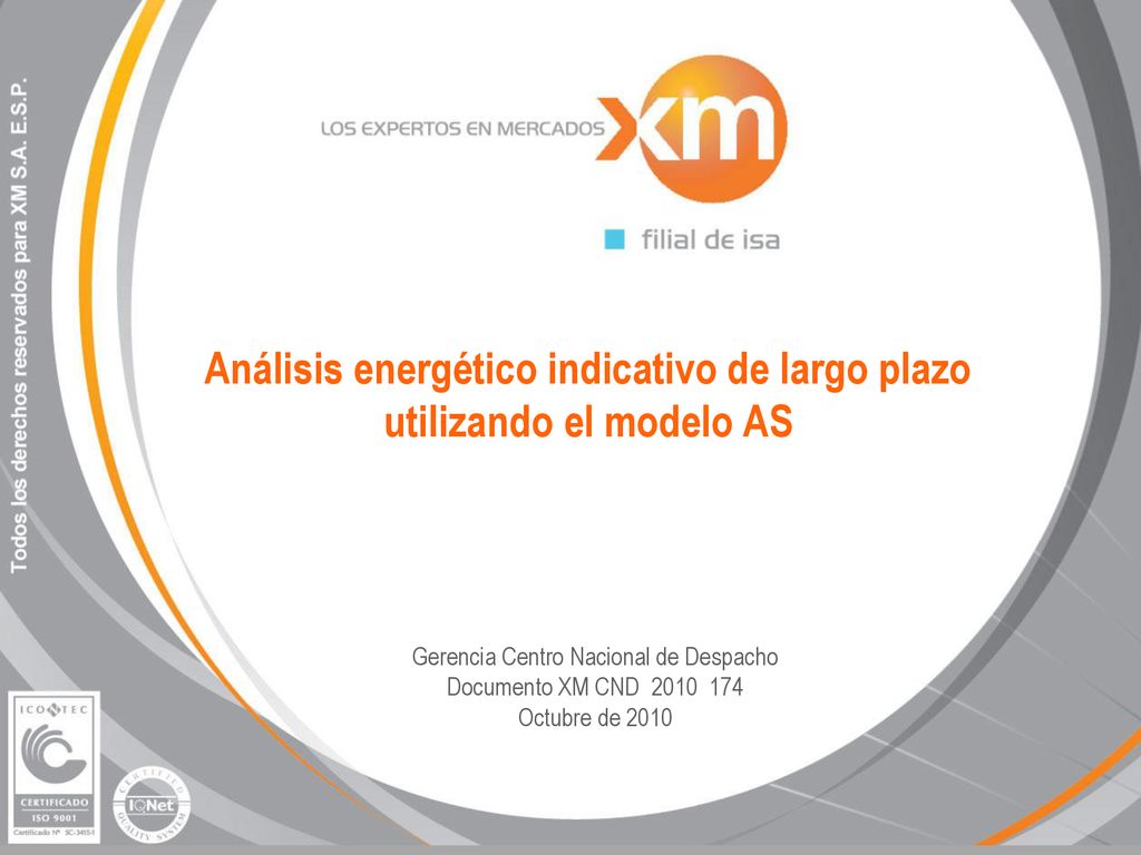 Análisis energético indicativo de largo plazo utilizando el modelo AS