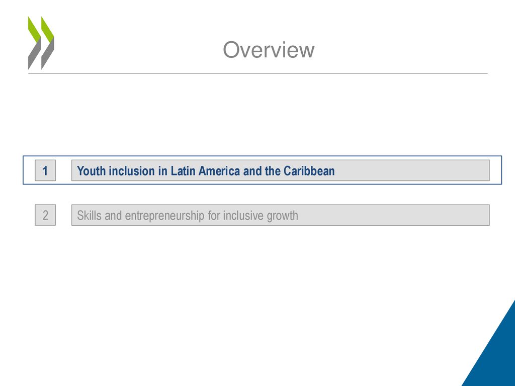 Overview 1 Youth inclusion in Latin America and the Caribbean 2