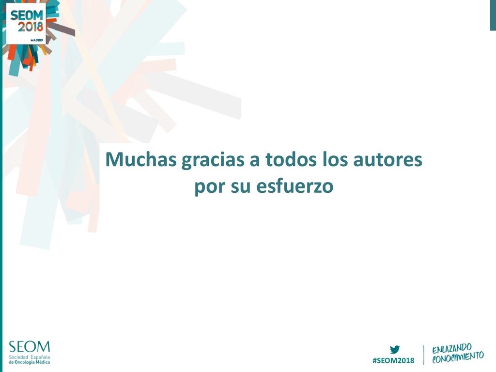 Muchas gracias a todos los autores por su esfuerzo