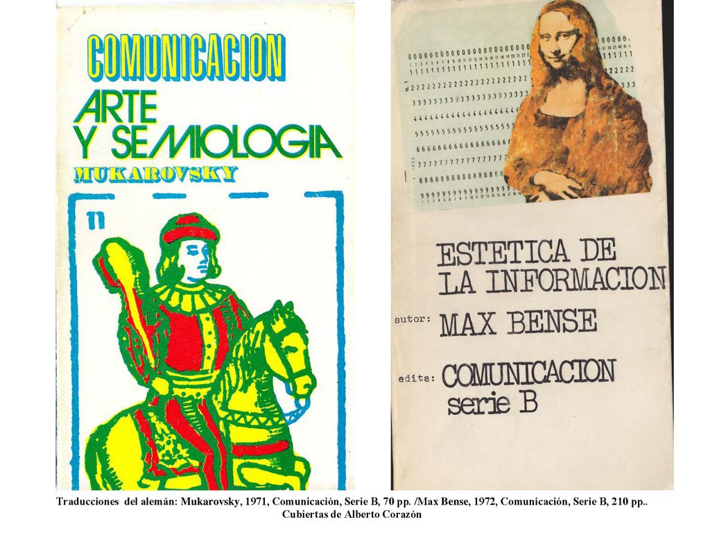 Traducciones del alemán: Mukarovsky, 1971, Comunicación, Serie B, 70 pp.