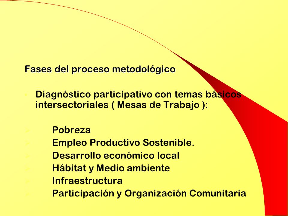 Fases del proceso metodológico