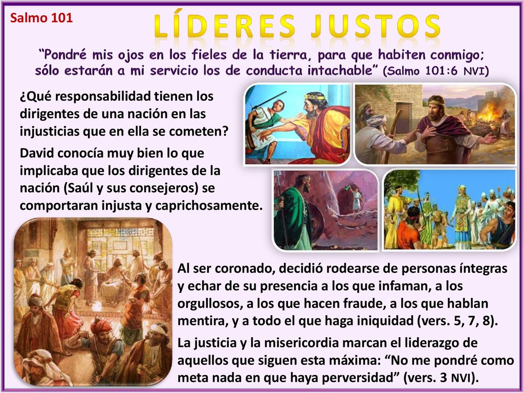 Salmo 101 ¿Qué responsabilidad tienen los dirigentes de una nación en las injusticias que en ella se cometen