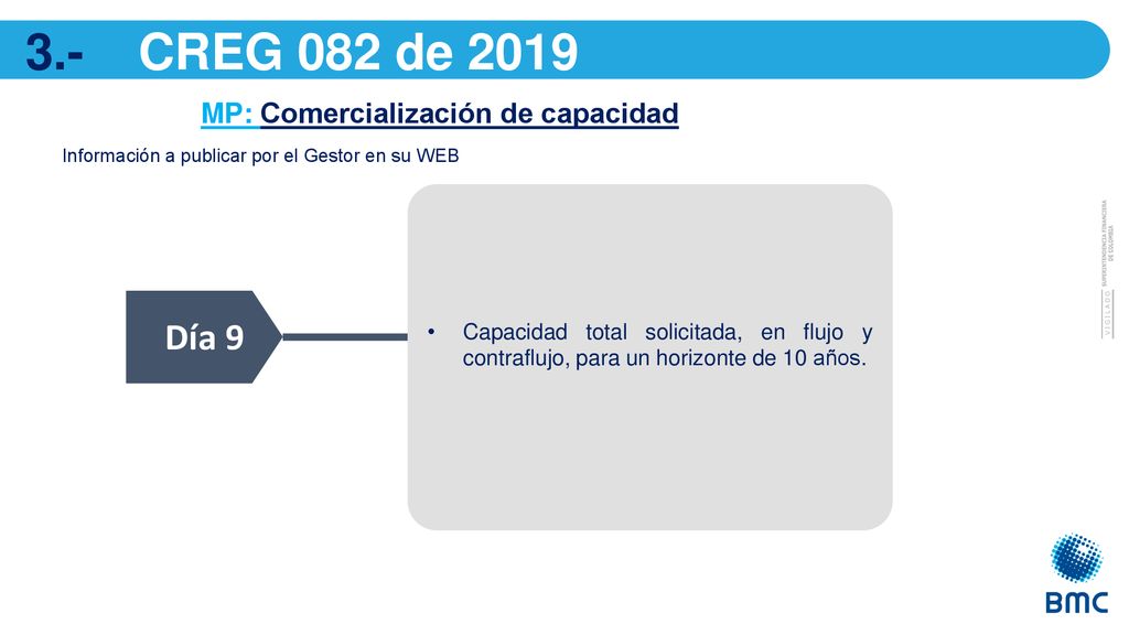 3.- CREG 082 de 2019 Día 9 MP: Comercialización de capacidad