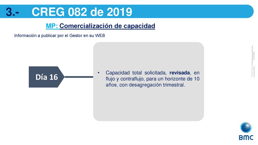 3.- CREG 082 de 2019 Día 16 MP: Comercialización de capacidad