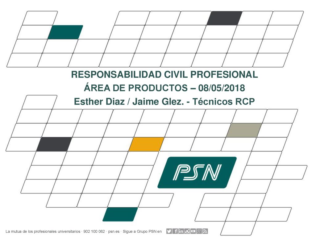 RESPONSABILIDAD CIVIL PROFESIONAL ÁREA DE PRODUCTOS – 08/05/2018