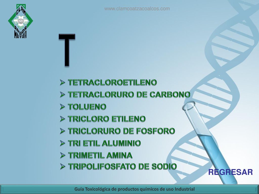 Guía Toxicológica de productos químicos de uso Industrial